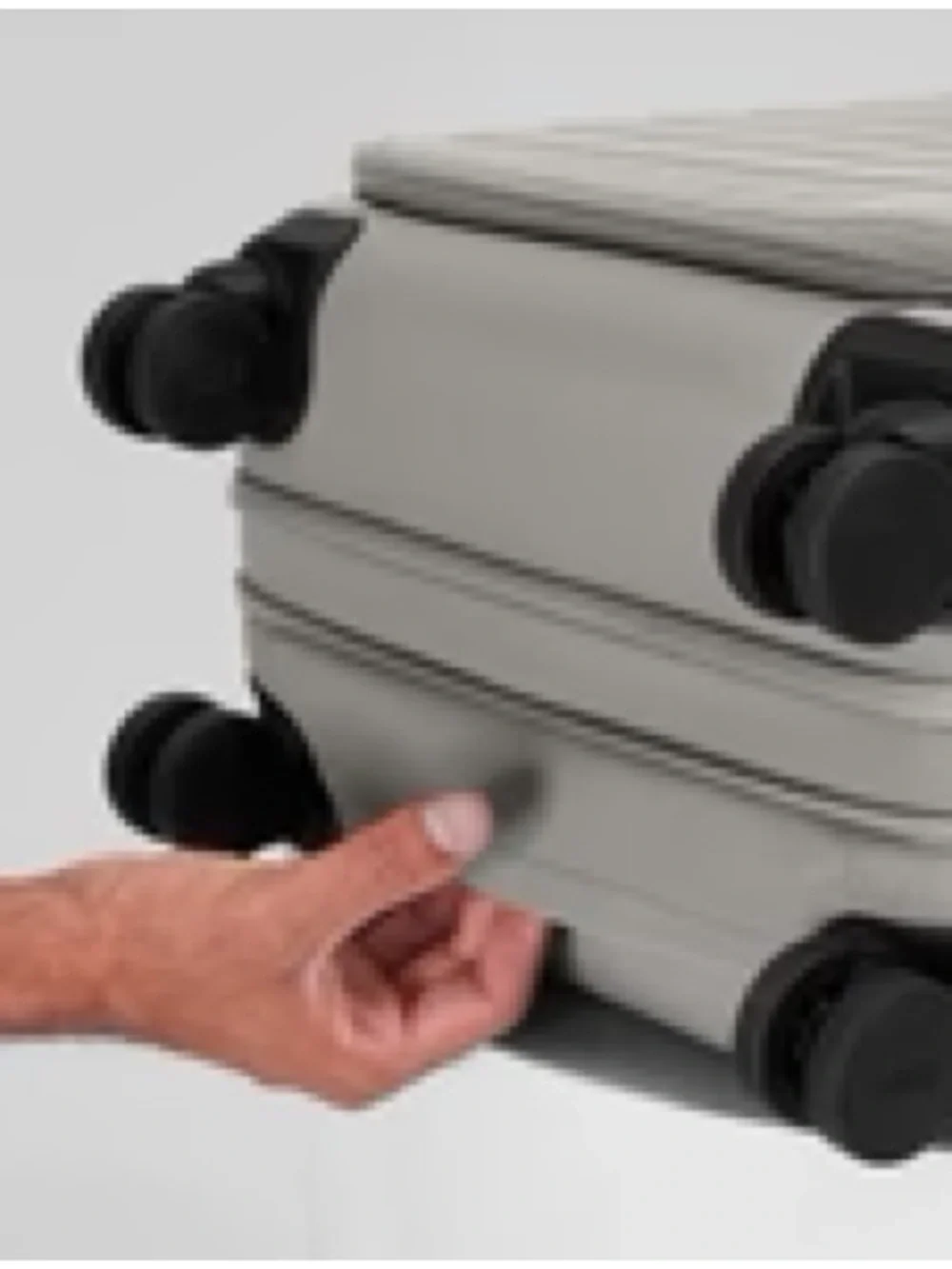 Away Light Gray Softside Bigger Carry-On Luggage Bag